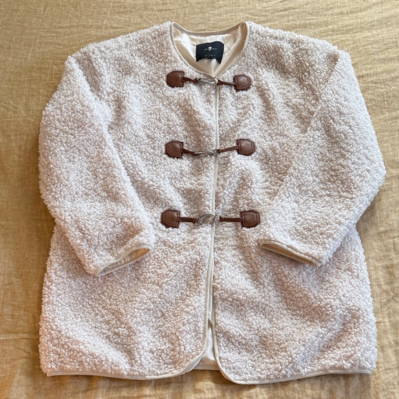 7 For All Mankind Jackets & Blazers - 7 for all mankind toggle teddy coat